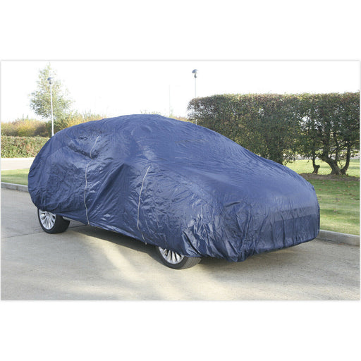 Extra Large Lightweight Car Cover - 4830 x 1780 x 1220mm - Elasticated Corners Loops