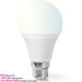 WiFi Light Switch & Bulb 2x 10W B22 Cool White Lamp & Single Wireless Wall Plate Loops