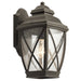 Outdoor IP44 1 Bulb Wall Light Lantern Olde Bronze LED E27 60W d01823 Loops