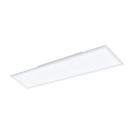 Flush Ceiling Light Colour White Shade Oblong White Plastic LED 30W Included Loops