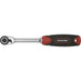 72-Tooth Compact Head Ratchet Wrench - 1/4" Sq Drive - Flip Reverse - Soft Grip Loops
