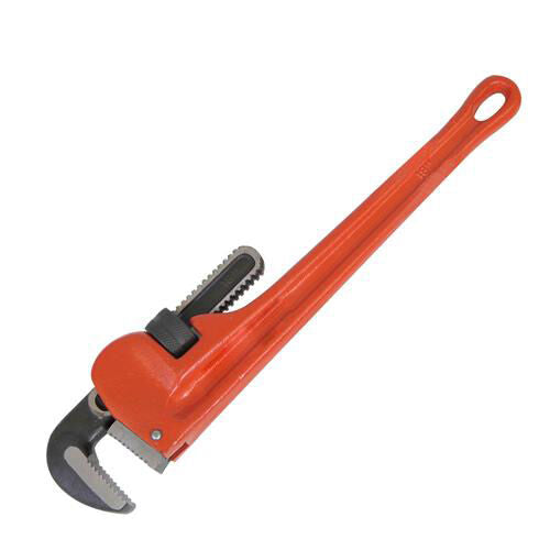 Heavy Duty Adjustable Pipe Wrench 65mm Jaw & 355mm Length Plumbers DIY Tool Loops