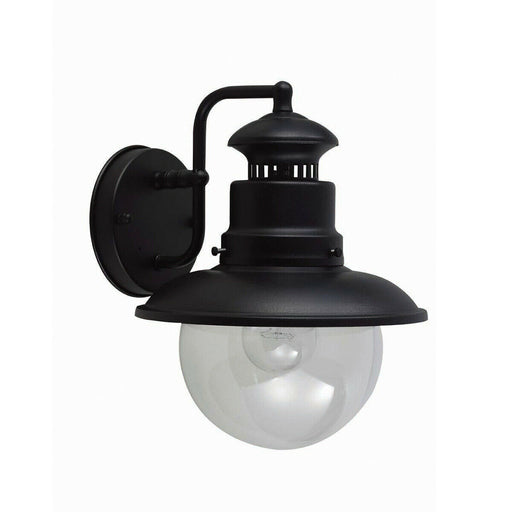 Outdoor IP44 Wall Light Sconce Black LED E27 60W Bulb Outside External d01131 Loops