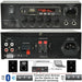 Bluetooth Ceiling Music Kit 5 Zone Stereo Amp & 10x Low Profile HiFi Speaker