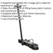 10 to 40 Tonne Telescopic Air Operated Jack - Long Reach Handle Low Entry Design Loops