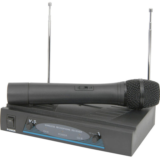 50m Wireless Microphone Receiver System VHF Handheld Singer Karaoke Tannoy Radio Loops
