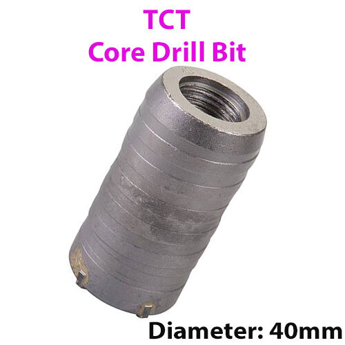 PRO 40mm (1.57") TCT Core Drill Bit Tile Marble Glass Brick Hole Saw Cutter Loops