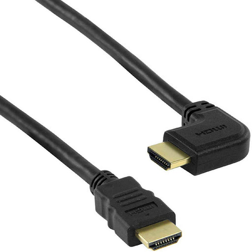 10m High Speed HDMI Cable 90 Degree Right Angled to Straight Male Ethernet Lead Loops