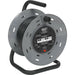 25 Metre Heavy Duty Cable Reel - 4 x 230V Socket Extension Lead - Thermal Trip Loops