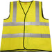 XL Yellow Hi Vis Waistcoat – Work Site Road Builder Contractor – Safety Wear Loops