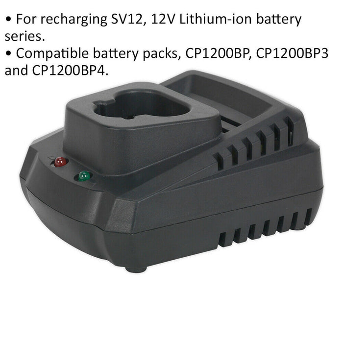 Fast Charge Battery Charger Suitable For 12V Lithium-ion Power Tool Batteries Loops