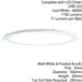 Ultra Slim Round Flush Ceiling Light 24W Cool White LED 4000k Corridor Lamp Loops