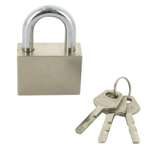 40mm Steel Keyed Security Padlock 7mm Shackle Secure Gate Shed Key Lock Loops