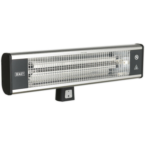 1800W Carbon Fibre Infrared Heater - High Efficiency - Wall Mounted - IP44 Rated Loops
