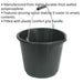 14 Litre Composite Bucket - Thick Walled - Pouring Spout - Plastic Grip Handle Loops