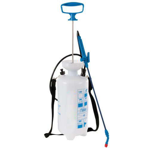 8 Litre Pressure Sprayer Pump Action Plant Feed Long Lance Adjustable Nozzle Loops