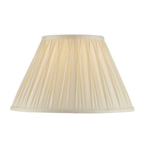 Tapered Cylinder Lamp Shade - Ivory Silk - 60W E27 or B22 - Living Room - e10069 Loops