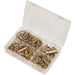 50 Piece Linch Pin Assortment - Metric Sizing - Partitioned Box - Various Sizes Loops