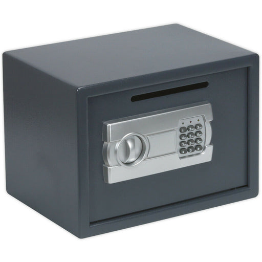 Electronic Combination Safe - 350 x 250 x 250mm - Cash Deposit Slot Wall Mounted Loops