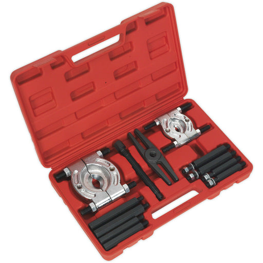 12 Piece Mechanical Bearing Separator & Puller Set - 2x Separators - Single Yoke Loops