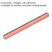 12mm x 130mm Straight Welding Electrode - Consumable Spot Welder Spare Jaw Loops