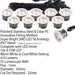 IP67 Decking Plinth Light Kit 10x 45mm Colour Changing White Lamps Outdoor Rated Loops