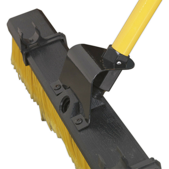 600mm Bulldozer Yard Sweeping Broom - Dual Purpose - Steel Handle with Grip Loops