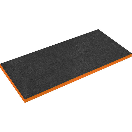Easy Peel Shadow Foam Toolbox Insert - 1200 x 550 x 50mm - Orange / Black Loops