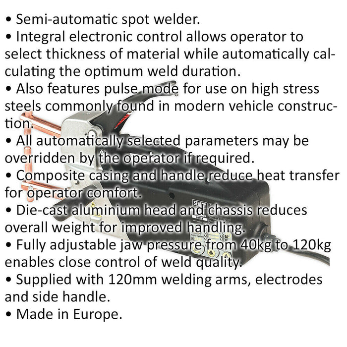 6300A Semi-Auto Spot Welder & Digital Timer - Premium Portable Sheet Panel Gun Loops