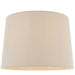 14" Tapered Round Drum Lamp Shade Natural/Neutral 100% Linen Modern Simple Cover Loops