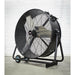 36" PREMIUM High Velocity Drum Fan - 2 Speed Settings - Wheeled Tilting Stand Loops
