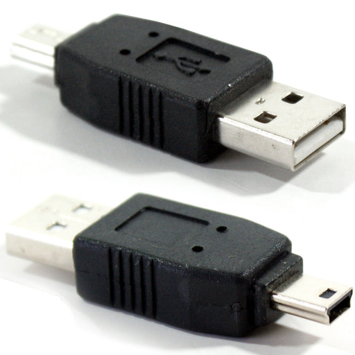 USB A 2.0 Male To 5 Pin Mini B Male Adapter Digital Camera PS3 Controller Loops