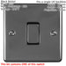 BLACK NICKEL Bathroom Switch Set-1 Light | 1 Fan Isolator | 1 Twin Shaver Socket Loops