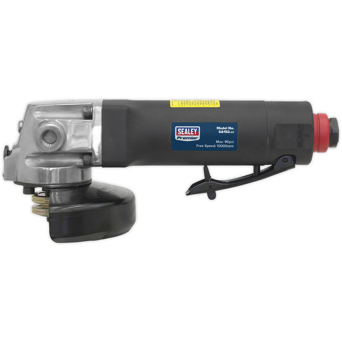 100mm Air Angle Grinder - Composite Body - 10000 RPM - 1/4" BSP - Side Handle Loops