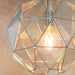 Hanging Ceiling Pendant Light CHROME Geometric Lamp Shade Bulb Holder Fitting Loops