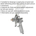 PREMIUM Gravity Fed Paint Spray Gun / Airbrush - 1mm Touch Up Body Detail Nozzle Loops