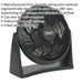 12 Inch Composite Desk or Floor Standing Fan - 3 Speed Settings - 3-Pin UK Plug Loops