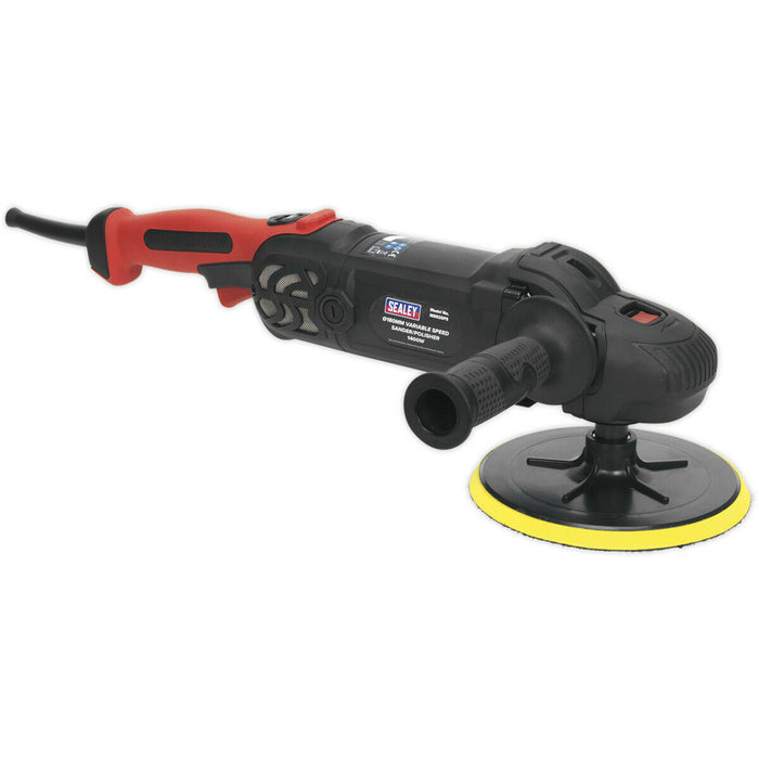 180mm Variable Speed Sander & Polisher - 1400W 230V - High Torque Detailing Kit Loops