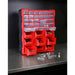 375 x 165 x 470mm 39 Drawer Parts Cabinet - RED - Wall Mounted / Standing Box Loops