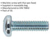 50 PACK Pan Head Pozi Machine Screw - 1mm Pitch - M6 x 20mm - DIN 7985Z Loops