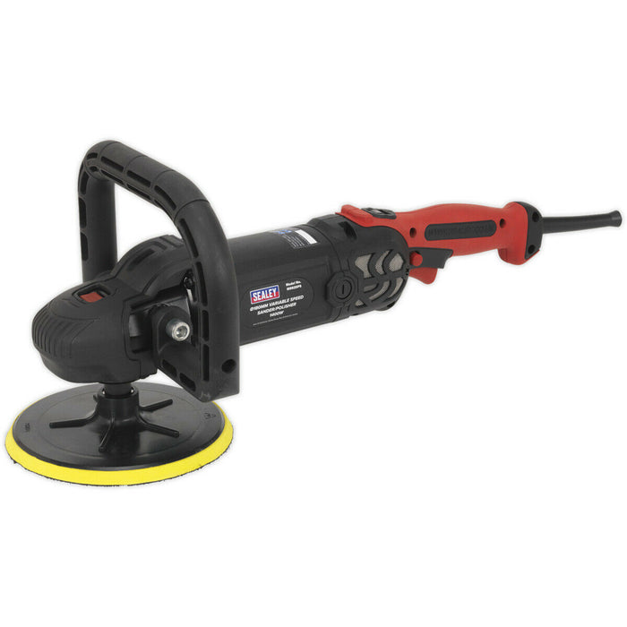 180mm Variable Speed Sander & Polisher - 1400W 230V - High Torque Detailing Kit Loops