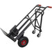 300kg Heavy Duty 3 in 1 Sack Truck & Solid PU Tyres - 45° Support Trolley Legs Loops