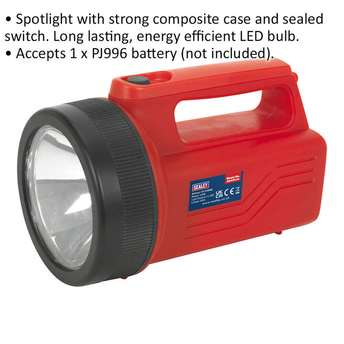 0.5W Composite LED Spotlight - 89mm Lens - Battery Powered - Energy Efficient Loops