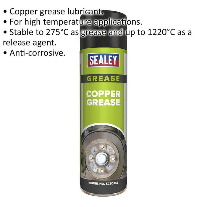 500ml Copper Grease Lubricant - Anti-Corrosive - High Temperature Applications Loops