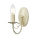 Wall Light Looped Drapes Ivory Gold Candle Tube Ivory Gold LED E14 60W Loops