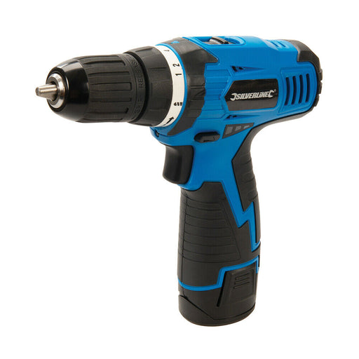 10.8V Compact Cordless Drill Variable Speed Driver 10mm Chuck Rechargeable Tool Loops