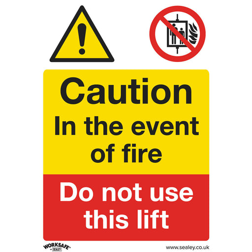 10x DO NOT USE THIS LIFT Health & Safety Sign Rigid Plastic 150 x 200mm Warning Loops