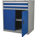 Industrial Double Locker Cabinet - 900 x 450 x 1000mm - 2 Drawers & 1 Shelf Loops