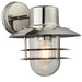 IP44 Outdoor Wall Lamp Stainless Steel Caged Glass Lantern Down Modern Light Loops