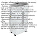 20 Litre Dehumidifier - Compact & Efficient - 420W - Digital Control Panel Loops